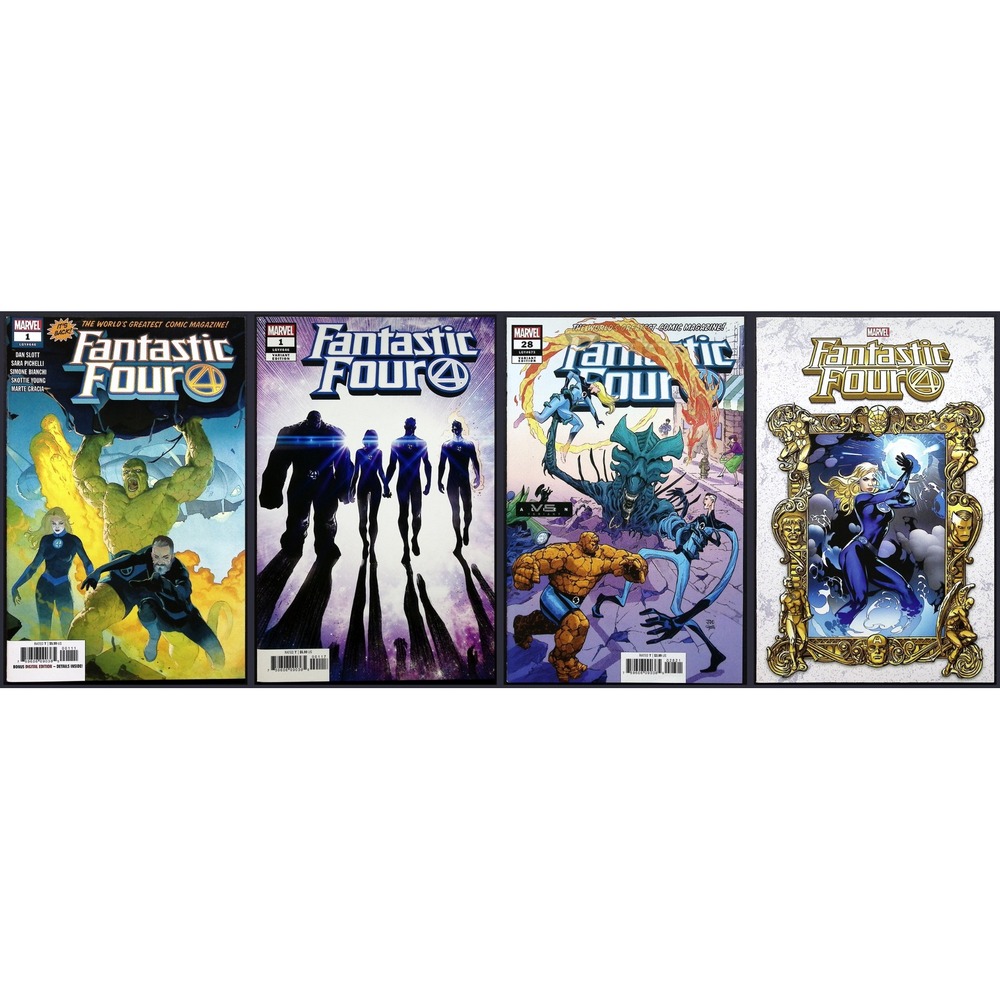 Fantastic‎ Four 4x Comic Lot #1 28 Marvel Artgerm Joe Quesada Alien Variant